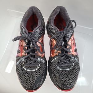 Brooks Womens‎ GTS 17 1202311D044 Gray Orange Running Shoes Lace Up Size 9 D